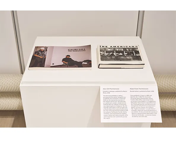 Installation view of "Looking for Ourselves: Gauri Gill’s The Americans, 2000–2007" on view at the Wallach Art Gallery March 23–April 7, 2024. Photograph by Olympia Shannon. Courtesy the Wallach Art Gallery.