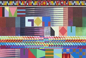 Detail of "I'VE GOT YOU UNDER MY SKIN," 2020 by Jeffrey Gibson