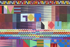 Detail of "I'VE GOT YOU UNDER MY SKIN," 2020 by Jeffrey Gibson