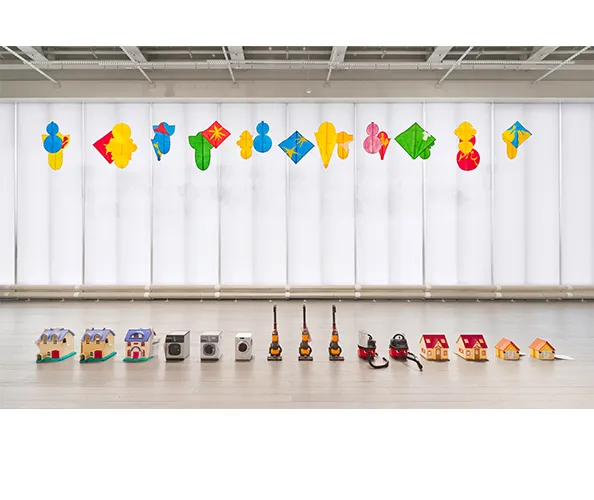 Installation view of "Growing Sideways: Performing Childhood." Photograph by Olympia Shannon.
