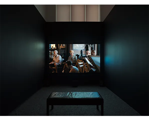 Installation view of “Homage: Queer lineages on video,” on view at the Wallach Art Gallery from June 27 to April 19, 2025.