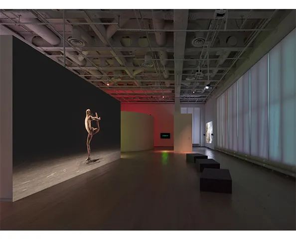 Installation view of “Homage: Queer lineages on video,” on view at the Wallach Art Gallery from June 27 to April 19, 2025.
