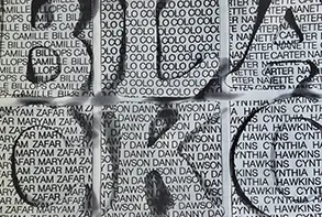 Janet Olivia Henry, detail of "Black Currant," 1982. Offset print booklet, stapled, 14.25 x 11 in.
