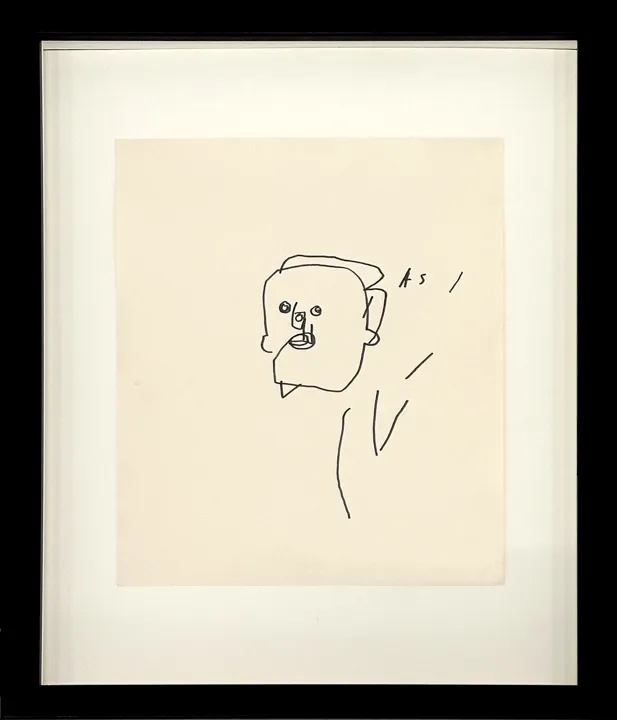 Untitled (Simple Man), 1980. Marker on paper, 11 × 8 ½ in. Private Collection.