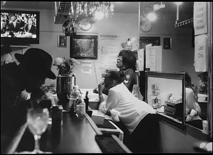 Jonathan Finlayson, American Legion Post 398, 2020, printed 2026. Gelatin silver print, 11 x 14 in.