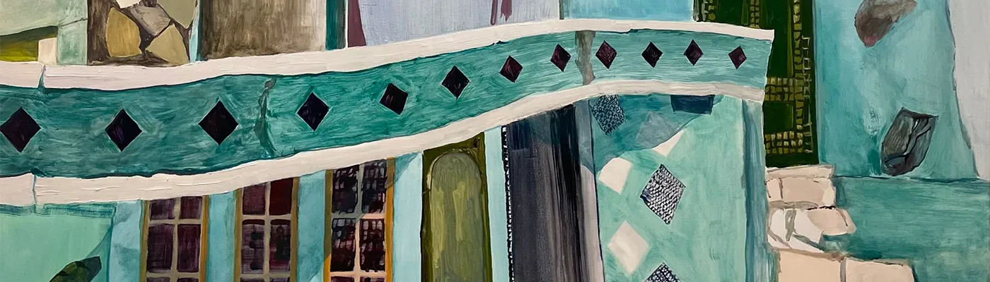 Lizzie Zelter. "Chugging Along" (detail), 2022, courtesy the artist