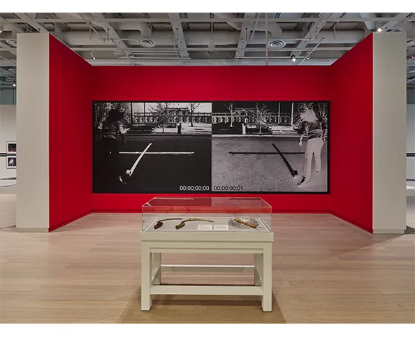 Installation view of the exhibition "Lotty Rosenfeld: Disobedient Spaces" on view at the Wallach Art Gallery from November 7, 2025 - March 15, 2026. Photograph by Olympia Shannon.