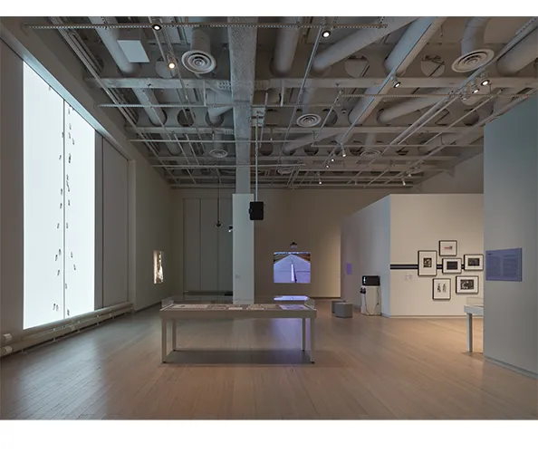 Installation view of the exhibition "Lotty Rosenfeld: Disobedient Spaces" on view at the Wallach Art Gallery from November 7, 2025 - March 15, 2026. Photograph by Olympia Shannon.