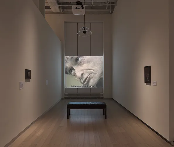 Installation view of the exhibition "Lotty Rosenfeld: Disobedient Spaces" on view at the Wallach Art Gallery from November 7, 2025 - March 15, 2026. Photograph by Olympia Shannon.
