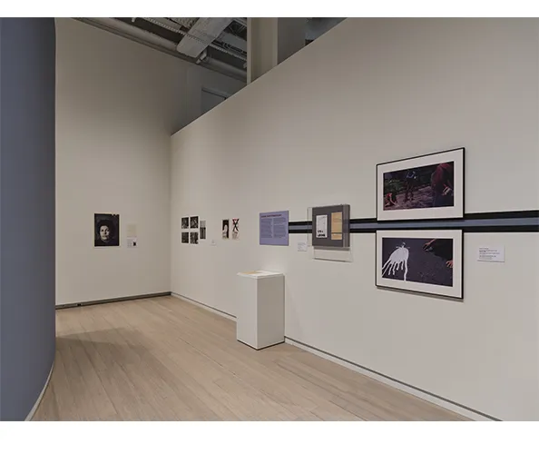 Installation view of the exhibition "Lotty Rosenfeld: Disobedient Spaces" on view at the Wallach Art Gallery from November 7, 2025 - March 15, 2026. Photograph by Olympia Shannon.