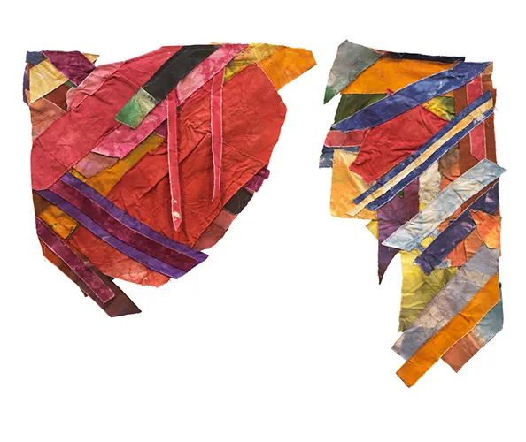Al Loving, Shield and Small Diagonals, 1972–73. Mixed media on canvas; 43 x 60 in. Collection of John Kline and Ashton Alexander, NY; © Estate of Al Loving; courtesy Garth Greenan Gallery, New York, NY.