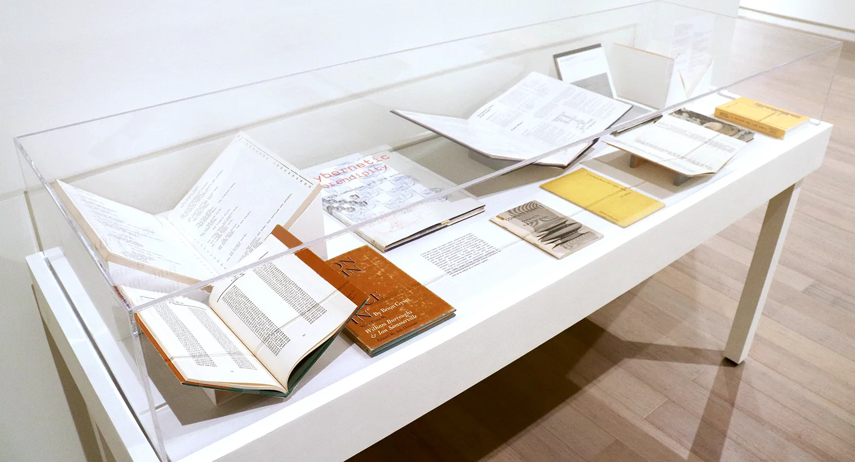 Installation view of the 2018 presentation of "MODA Curates" on view at the Wallach Art Gallery, Columbia University March 24–April 8, 2018. Photo by Eddie Bartolomei.