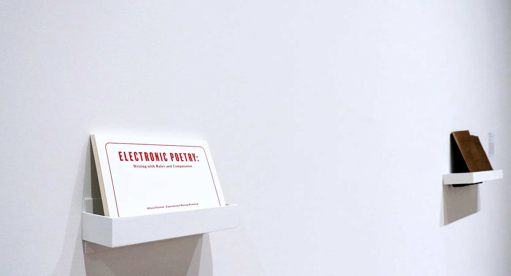 Installation view of the 2018 presentation of "MODA Curates" on view at the Wallach Art Gallery, Columbia University March 24–April 8, 2018. Photo by Eddie Bartolomei.