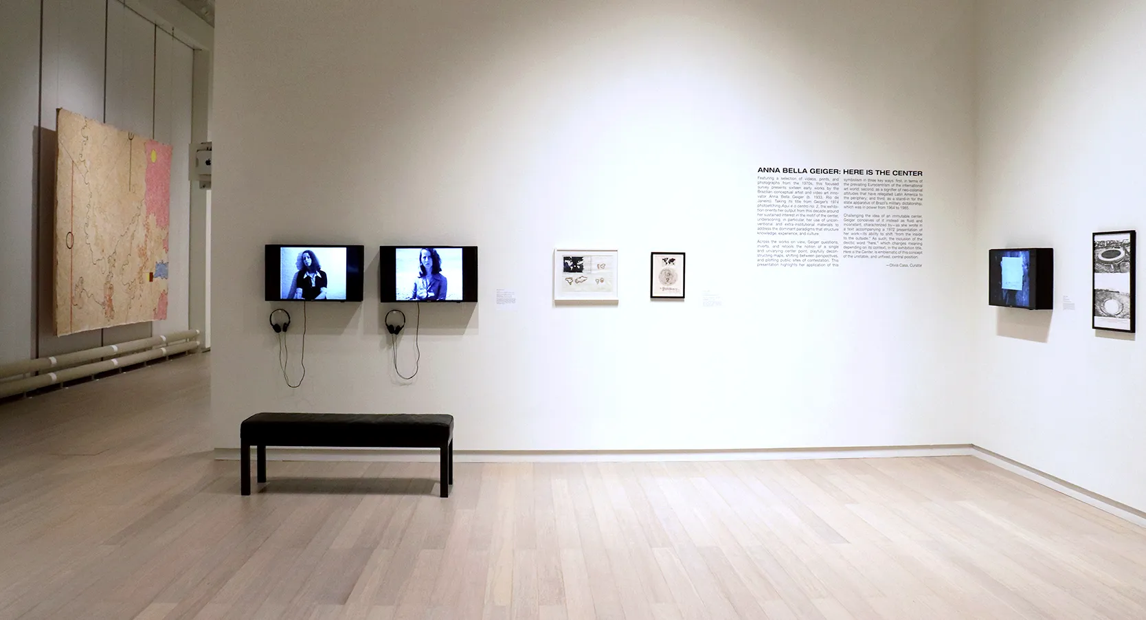 Installation view of the 2018 presentation of "MODA Curates" on view at the Wallach Art Gallery, Columbia University March 24–April 8, 2018. Photo by Eddie Bartolomei.