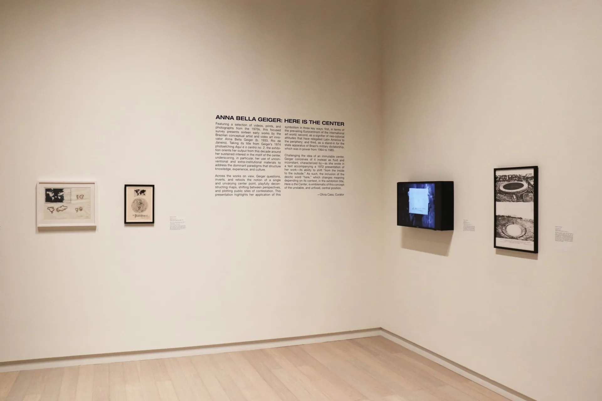 Installation view of the 2018 presentation of "MODA Curates" on view at the Wallach Art Gallery, Columbia University March 24–April 8, 2018. Photo by Eddie Bartolomei.