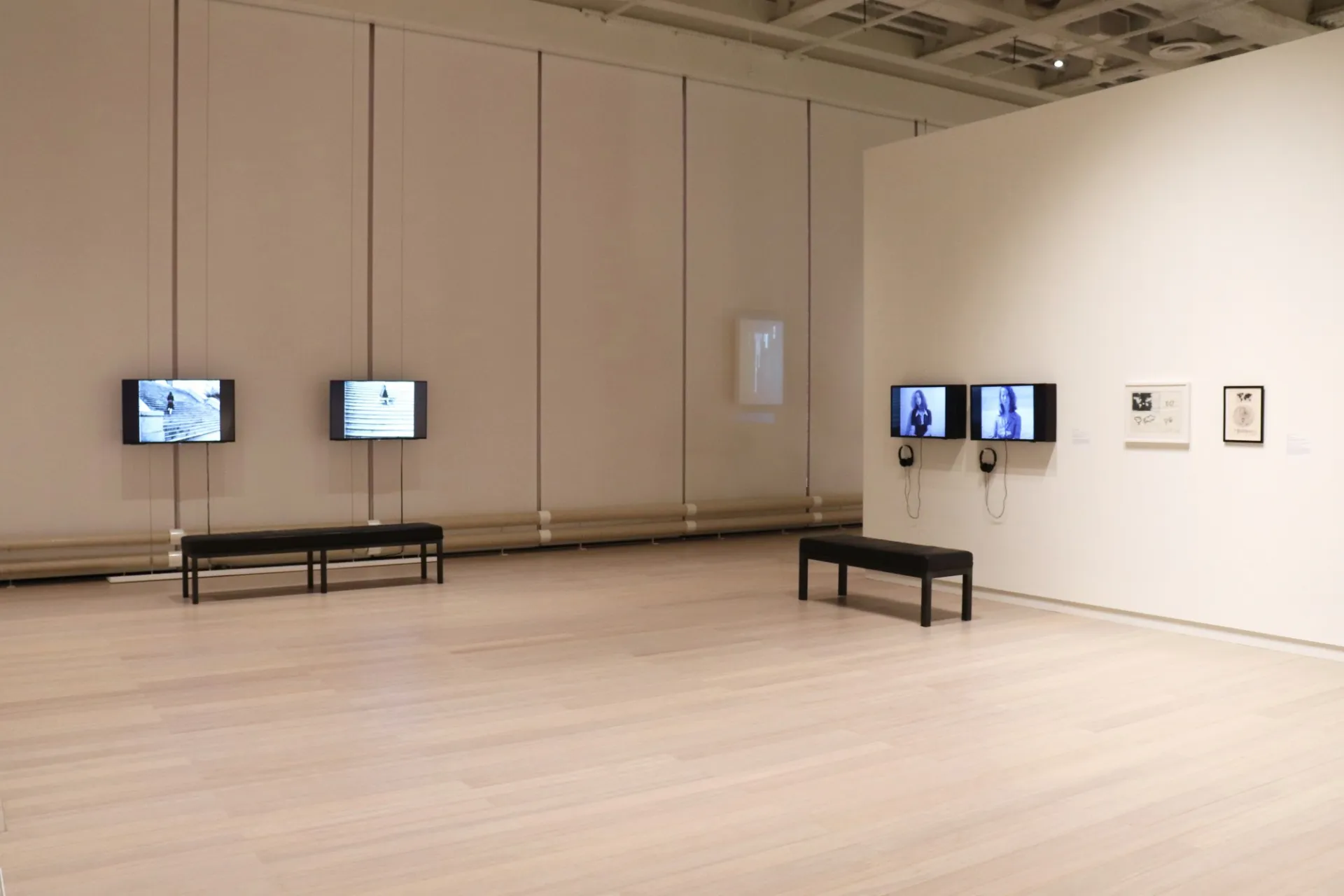 Installation view of the 2018 presentation of "MODA Curates" on view at the Wallach Art Gallery, Columbia University March 24–April 8, 2018. Photo by Eddie Bartolomei.