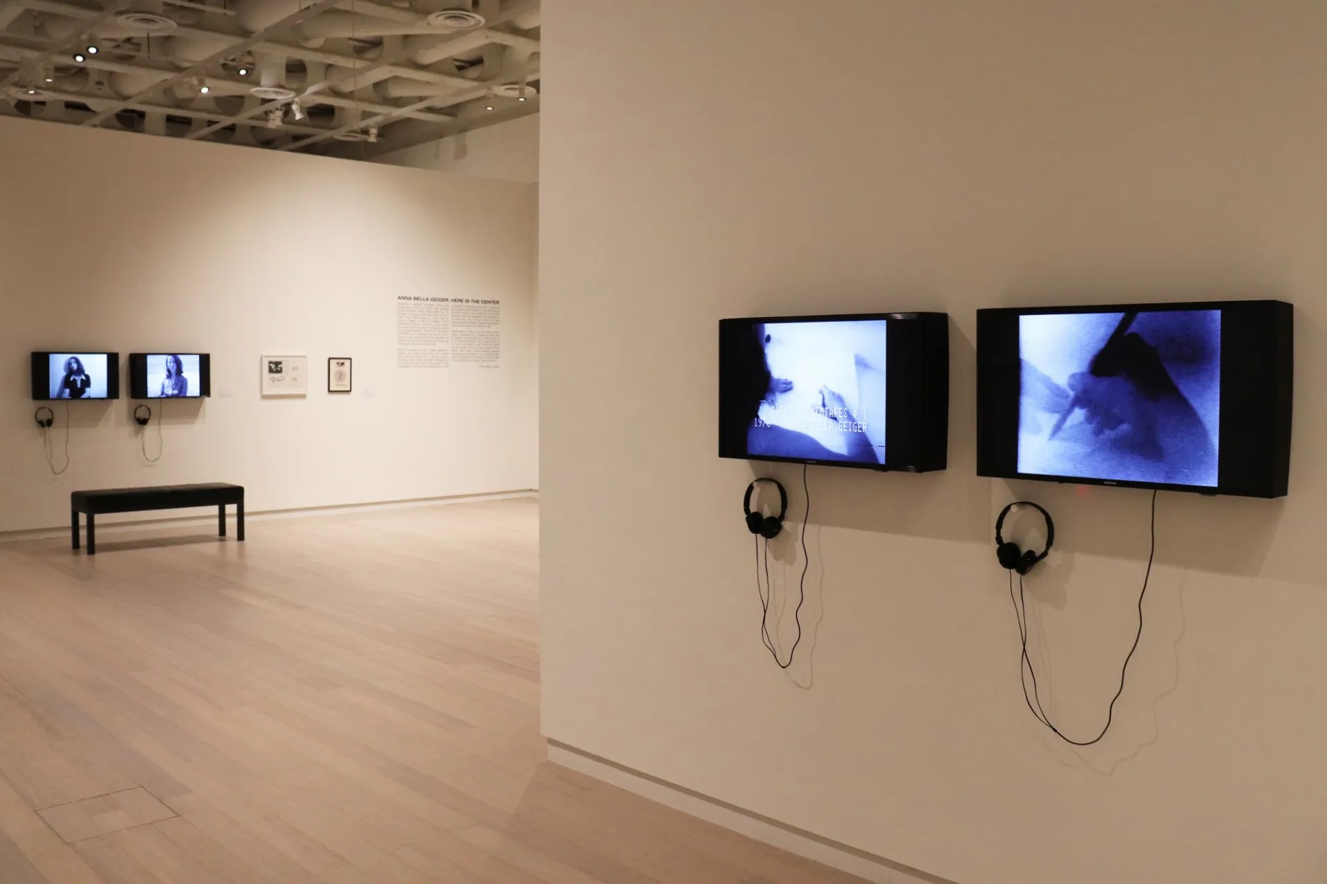 Installation view of the 2018 presentation of "MODA Curates" on view at the Wallach Art Gallery, Columbia University March 24–April 8, 2018. Photo by Eddie Bartolomei.