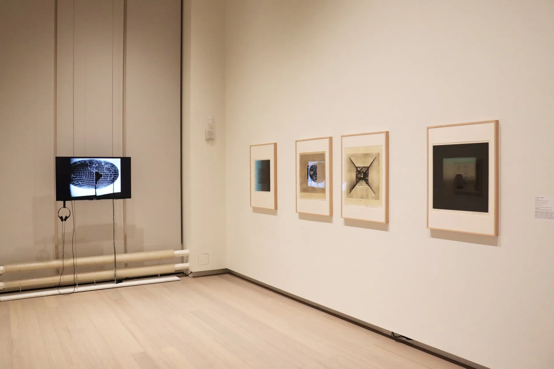 Installation view of the 2018 presentation of "MODA Curates" on view at the Wallach Art Gallery, Columbia University March 24–April 8, 2018. Photo by Eddie Bartolomei.