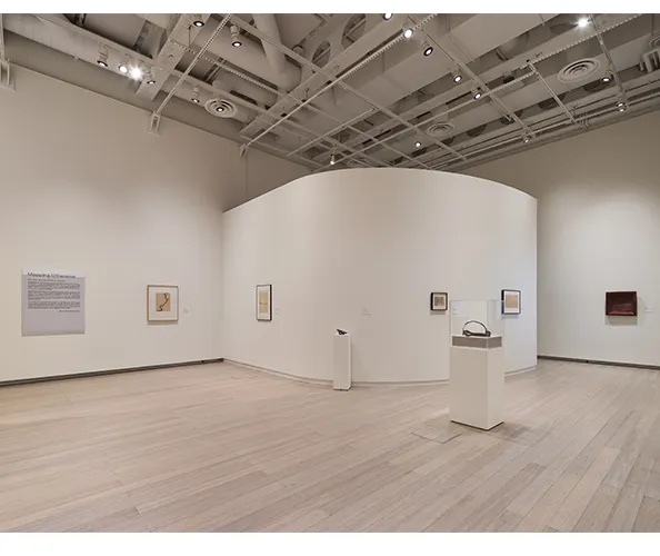 Installation view of the exhibition "Mapping Otherwise," on view at the Wallach Art Gallery from March 28 - April 12, 2026. Photograph by Olympia Shannon. Courtesy the Wallach Art Gallery.