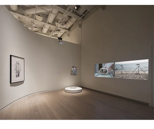 Installation view of the exhibition "Mapping Otherwise," on view at the Wallach Art Gallery from March 28 - April 12, 2026. Photograph by Olympia Shannon. Courtesy the Wallach Art Gallery.
