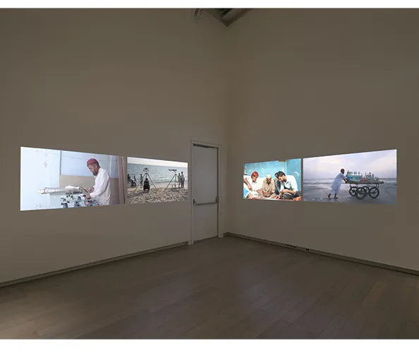 Installation view of the exhibition "Mapping Otherwise," on view at the Wallach Art Gallery from March 28 - April 12, 2026. Photograph by Olympia Shannon. Courtesy the Wallach Art Gallery.