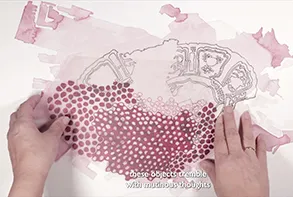 Naiza Khan, "Mapping Water," 2023, video still. Courtesy the artist.
