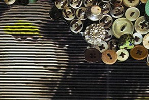 Detail of "Strange Beauties XIII: Antoine aka DeeDee Somemore, Tracy Monroe, and Beau McCall," 2020 by Beau McCall