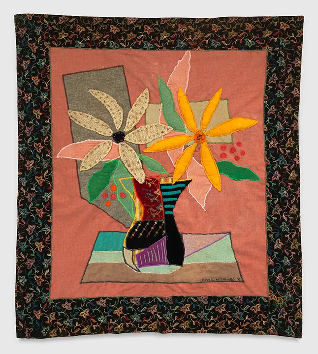 Flower Still Life, 1976
Fabric collage
42 × 36 in.
Courtesy of the artist and Carracci Art 