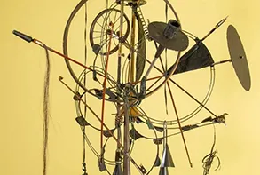 Michael Kelly Williams, detail of "Things to Come from Those Now Gone," 2018. Mixed media sculpture, 65 x 36 x 38 in.