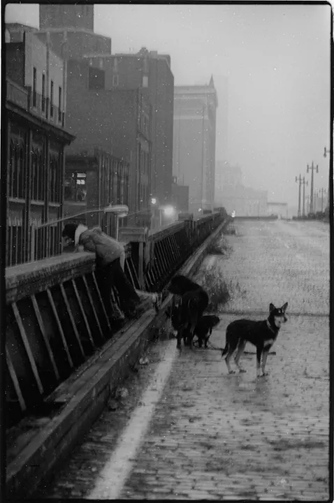 Michael Macioce, High Line, 1977, printed 2024. Gelatin silver print, 10 x 8 in.