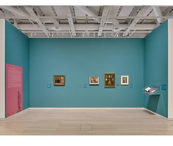 Installation view of "Partisans of the Nude: An Arab Art Genre in an Era of Contest, 1920-1960." Photograph by Olympia Shannon.