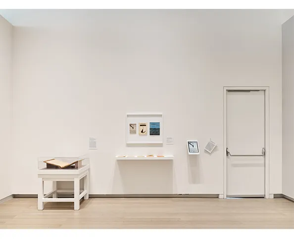 Installation view of "Rosemary Mayer: Words in Art are Signs Returned," on view at the Wallach Art Gallery from March 23 - April 7, 2024. Photograph by Olympia Shannon. Courtesy the Wallach Art Gallery.