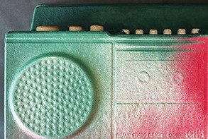 Element detail from "Hip-hop 50 Boombox," 2023 by Bayeté Ross Smith