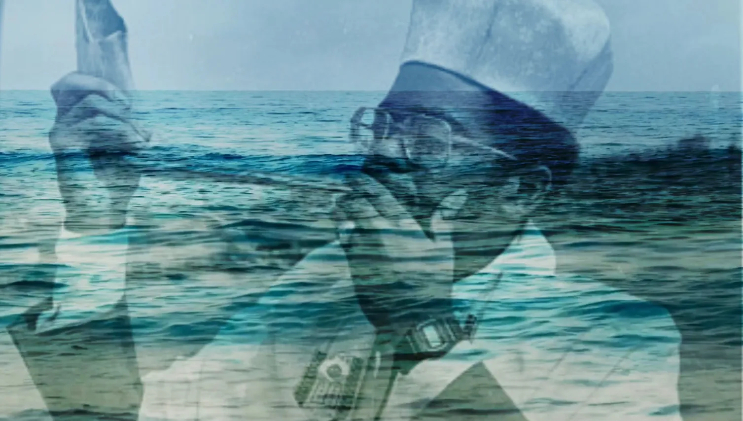 Carl Hancock Rux and Dianne Smith, video still from the installation "Amin Shelah," 2023. Three-channel video with sound and brown kraft paper Dimensions variable