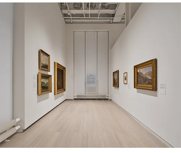 Installation view of "Shifting Shorelines: Art, Industry, and Ecology along the Hudson River.” Photograph by Olympia Shannon.