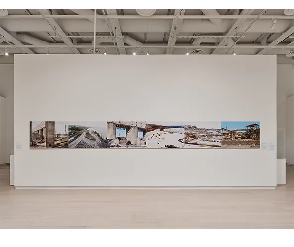 Installation view of "Shifting Shorelines: Art, Industry, and Ecology along the Hudson River.” Photograph by Olympia Shannon.