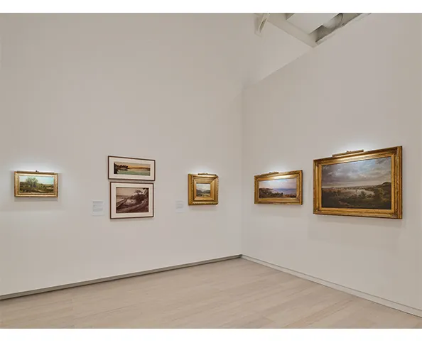Installation view of "Shifting Shorelines: Art, Industry, and Ecology along the Hudson River.” Photograph by Olympia Shannon.
