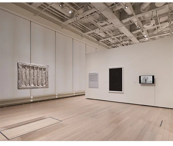 Installation view of the exhibition "Skins: Not Our Own," on view at the Wallach Art Gallery from March 28 - April 12, 2026. Photograph by Olympia Shannon. Courtesy the Wallach Art Gallery.