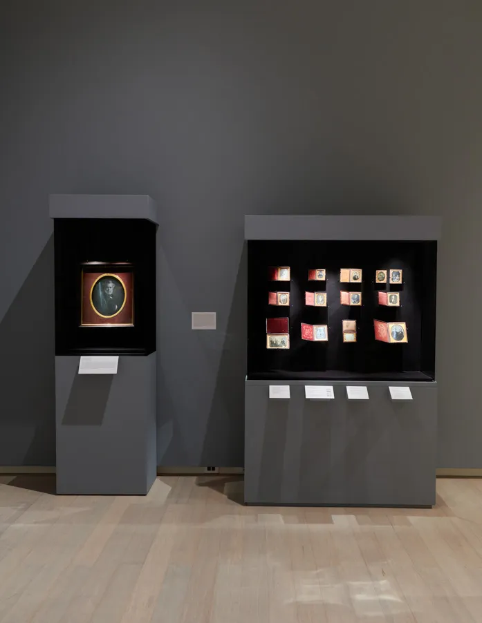 Installation view of the exhibition "Time and Face: Daguerreotypes to Digital Print", on view at the Wallach Art Gallery, Columbia University December 4, 2021-March 12, 2022.