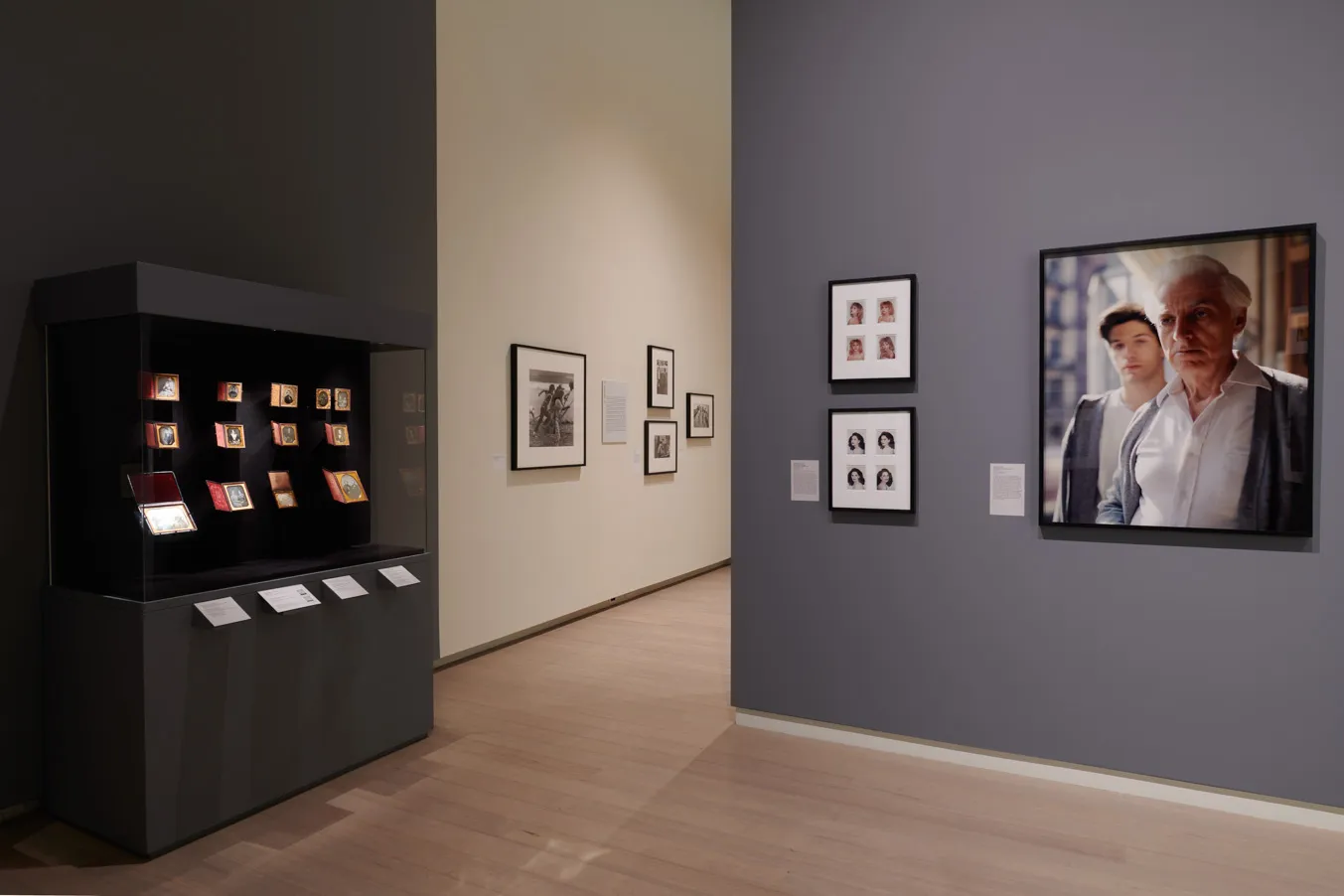 Installation view of the exhibition "Time and Face: Daguerreotypes to Digital Print", on view at the Wallach Art Gallery, Columbia University December 4, 2021-March 12, 2022.
