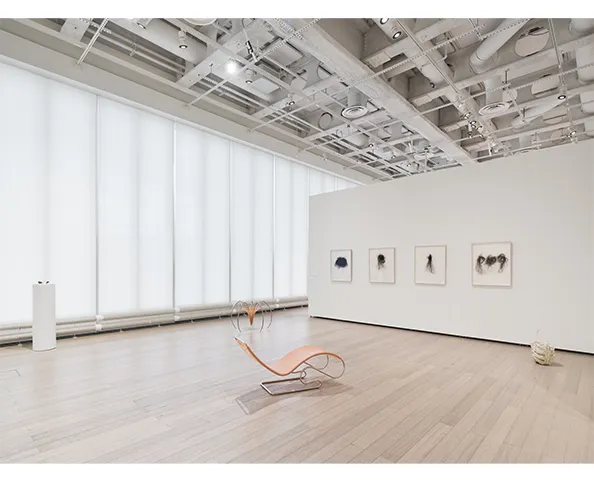 Installation view of "Traces of Care," on view at the Wallach Art Gallery from March 29 - April 13, 2025. Photograph by Olympia Shannon. Courtesy the Wallach Art Gallery.
