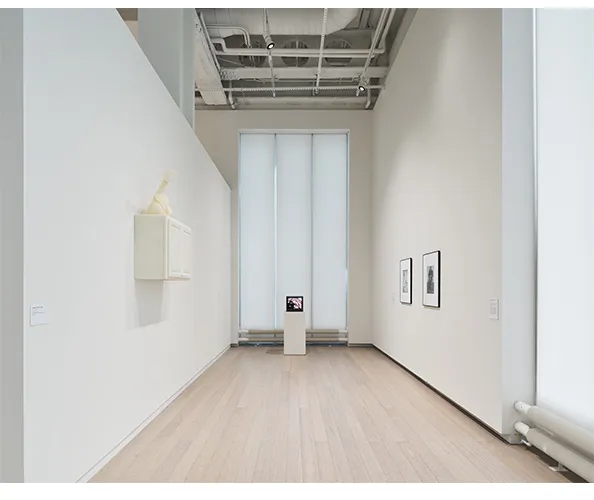 Installation view of "Traces of Care," on view at the Wallach Art Gallery from March 29 - April 13, 2025. Photograph by Olympia Shannon. Courtesy the Wallach Art Gallery.