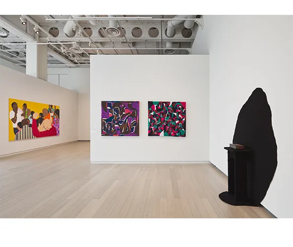 Installation view of "Uptown Triennial 2023," on view at the Wallach Art Gallery from June 22 - September 17, 2023. Photograph by Olympia Shannon.