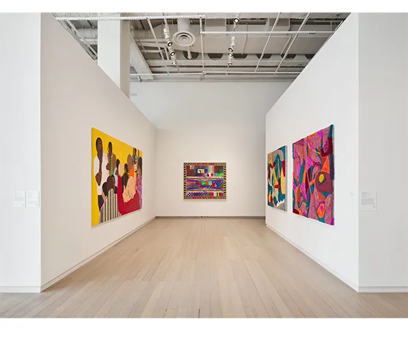 Installation view of "Uptown Triennial 2023," on view at the Wallach Art Gallery from June 22 - September 17, 2023. Photograph by Olympia Shannon.