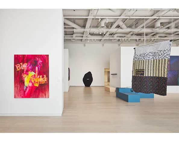 Installation view of "Uptown Triennial 2023," on view at the Wallach Art Gallery from June 22 - September 17, 2023. Photograph by Olympia Shannon.