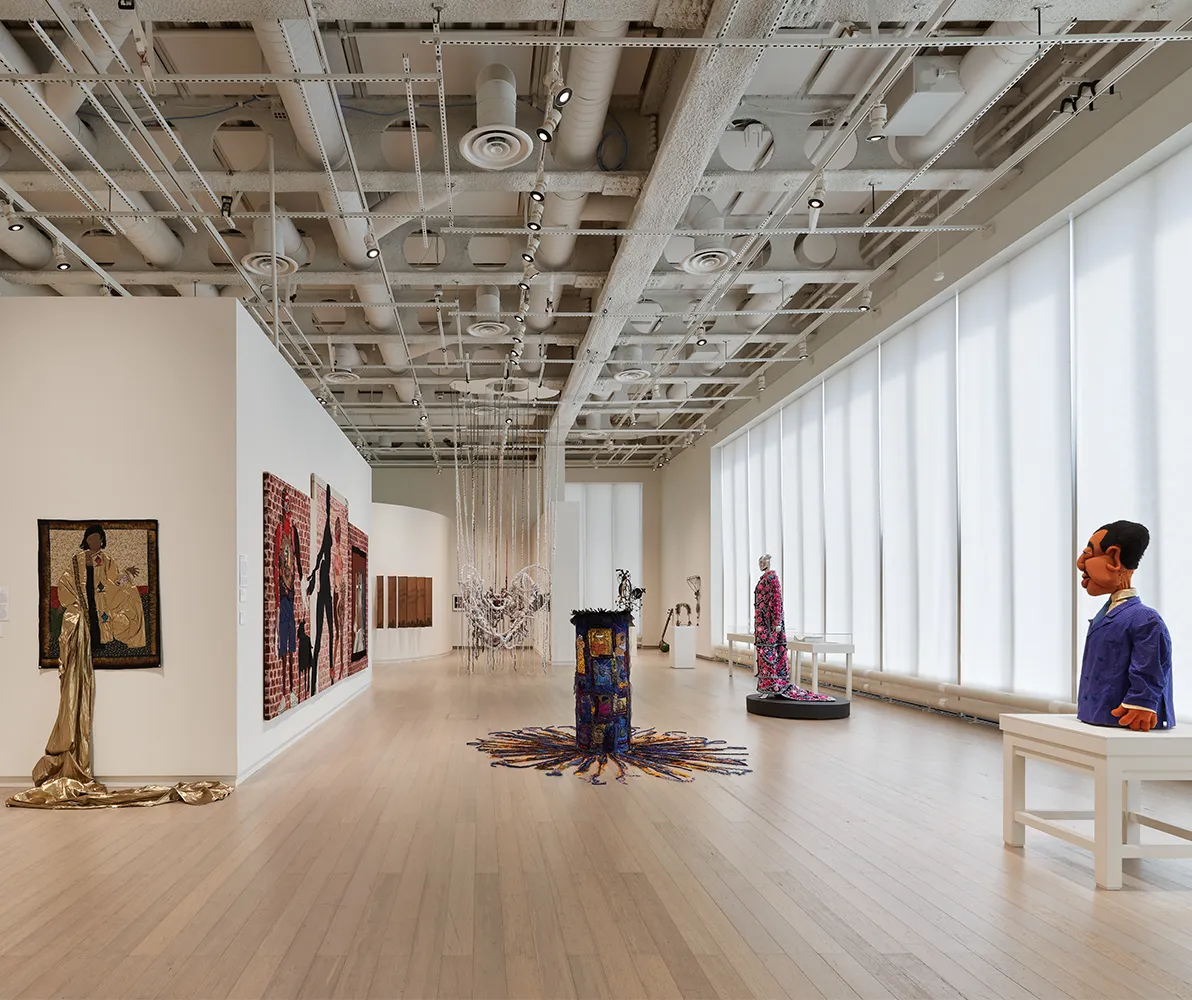 Installation view of “Children’s Art Carnival in Harlem: The Making of Contemporary Artists,” on view at the Wallach Art Gallery from June 26 to September 13, 2026.