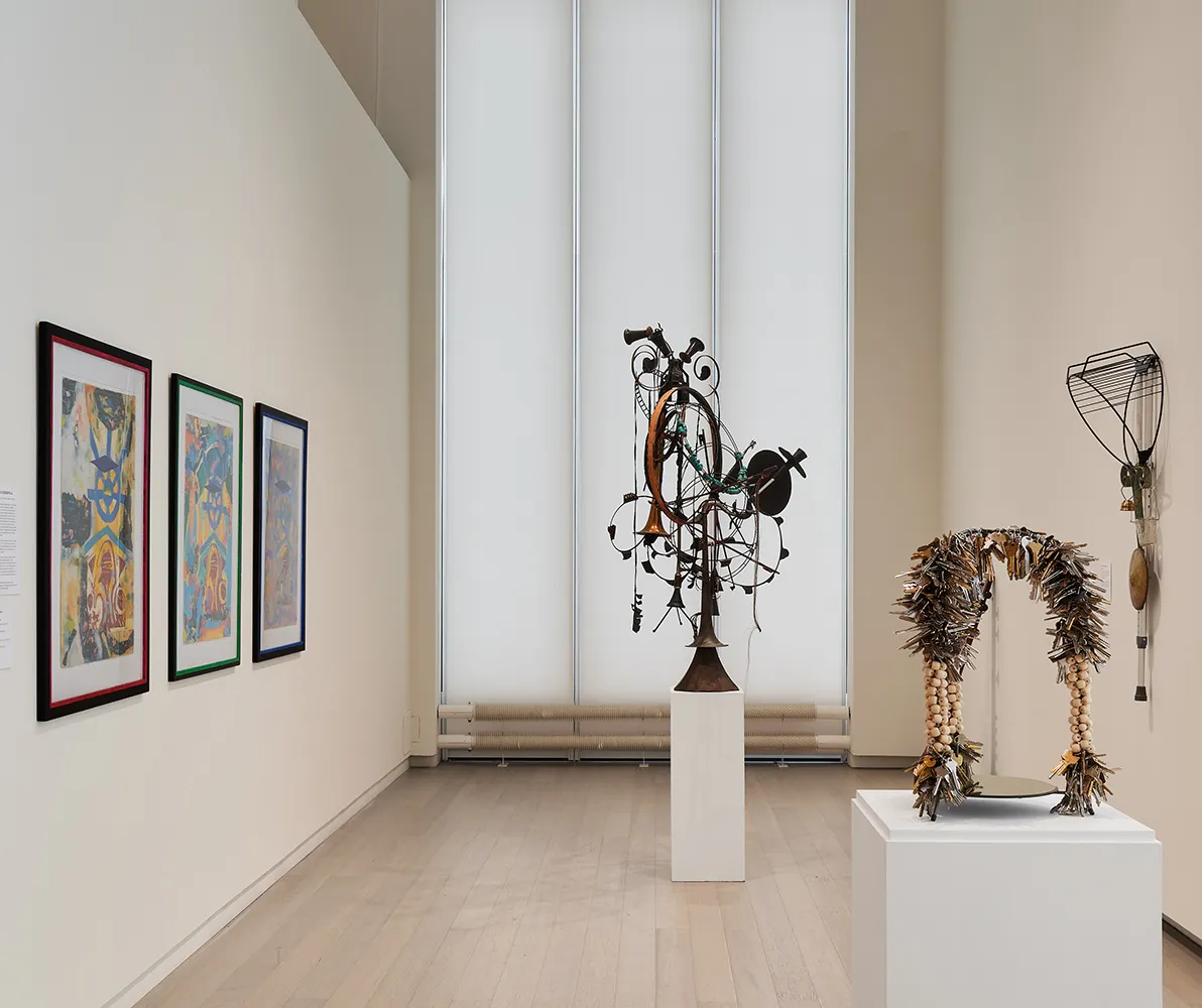 Installation view of “Children’s Art Carnival in Harlem: The Making of Contemporary Artists,” on view at the Wallach Art Gallery from June 26 to September 13, 2026.