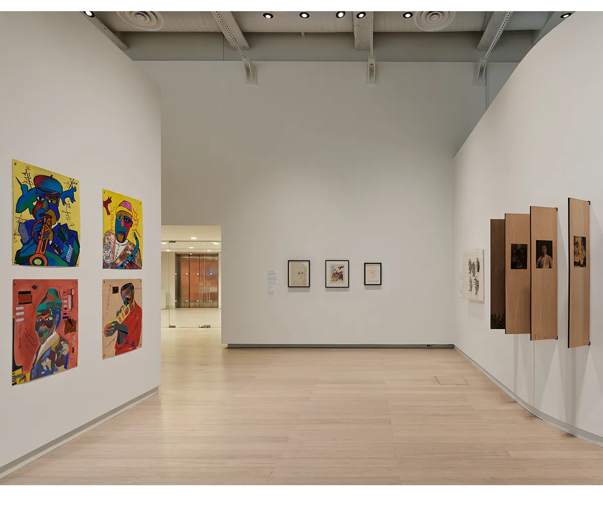 Installation view of “Children’s Art Carnival in Harlem: The Making of Contemporary Artists,” on view at the Wallach Art Gallery from June 26 to September 13, 2026.