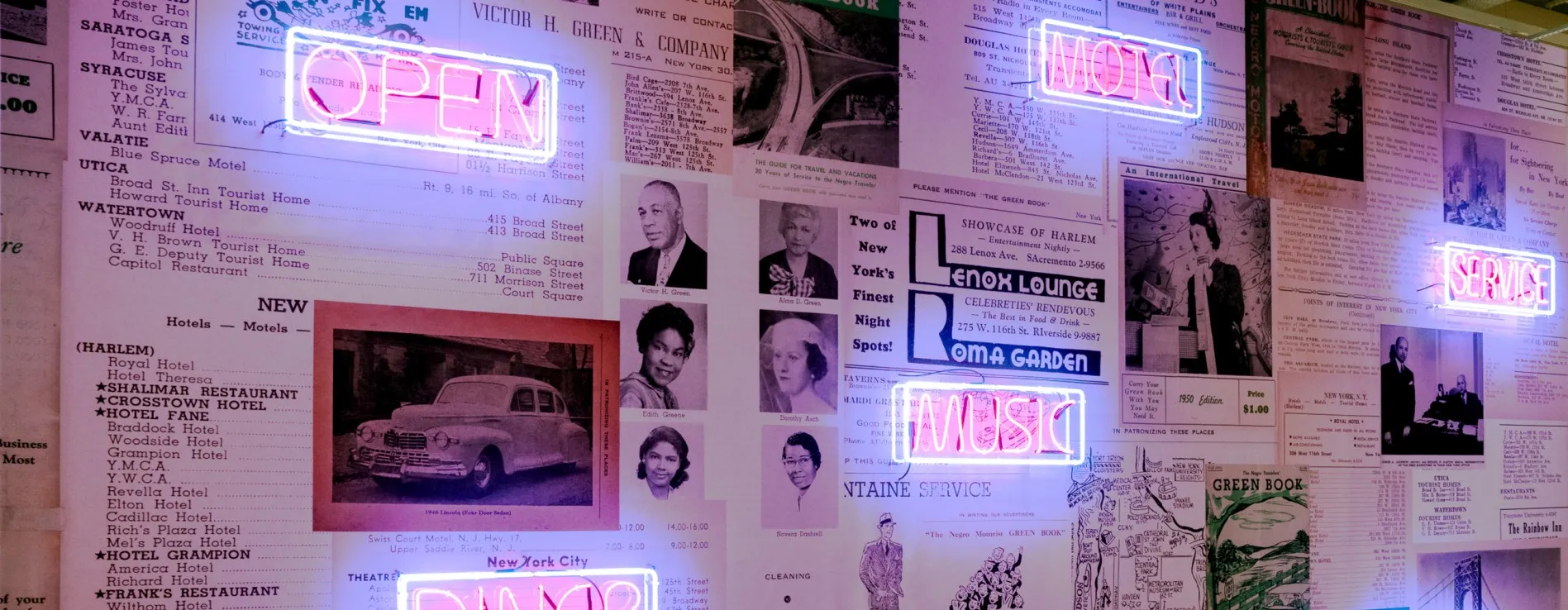 Derrick Adams, "Where it's at," 2020; installation view from “Uptown Triennial 2020” 