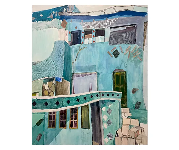 Lizzie Zelter. "Chugging Along," (2022), courtesy the artist